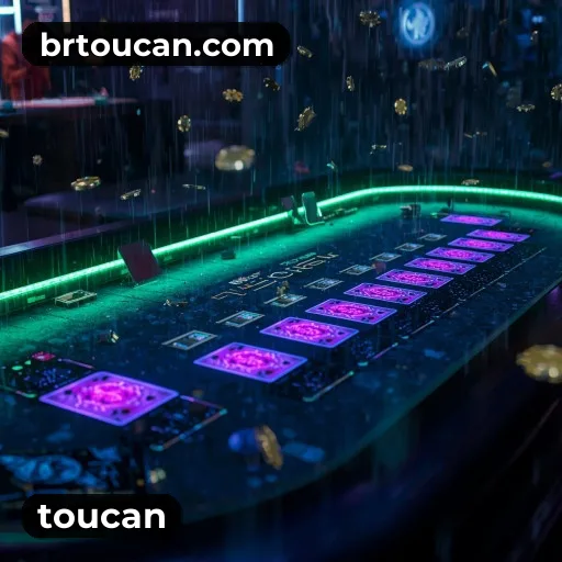 toucan App bonus area with promotional offers and PIX support